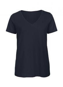 B&C BC045 - Organic Cotton V-Neck Women's Tee - Soft & Affordable