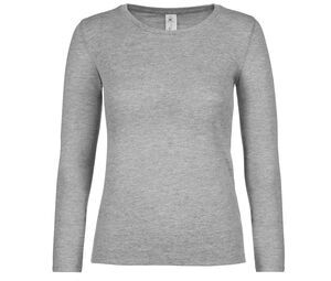 B&C BC06T - Tricou clasic cu mânecă lungă din bumbac pentru femei