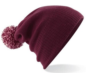 Beechfield BF450 - Trendy Two-Tone Pompom Winter Beanie