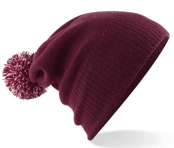 Beechfield BF450 - Trendy Two-Tone Pompom Winter Beanie
