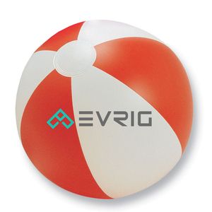 PLAYTIME Vibrant Striped Inflatable Beach Ball Ø23.5cm - GiftRetail IT1627