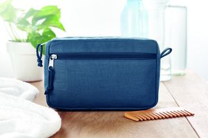 NAIMA COSMETIC Eco-Friendly Hemp Cosmetic Bag with Double Zipper - GiftRetail MO6165