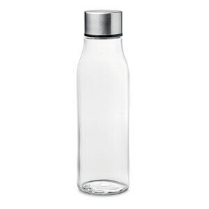 VENICE Eco-Friendly 500ml Glass Bottle with Steel Lid - GiftRetail MO6210