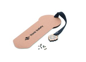 GROWBOOKMARK Eco-Friendly Pine Tree Bookmark with Seeds - GiftRetail MO6226