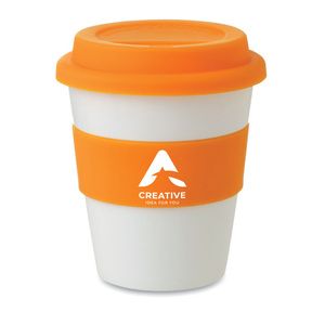 ASTORIA PP ASTORIA 350ml White Tumbler with Silicone Lid - GiftRetail MO8078