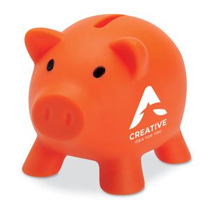 PVC Piggy Bank with ABS stopper - GiftRetail MO8132