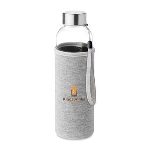 UTAH GLASS Eco-Friendly 500ml Glass Bottle with Neoprene Cover - GiftRetail MO9358