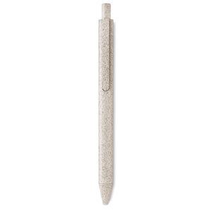 PECAS Eco-Friendly Wheat Straw and ABS Push Button Pen - GiftRetail MO9614