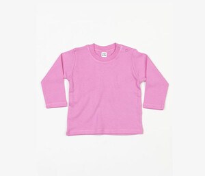 Babybugz BZ011 - Tricou pentru bebeluși cu mânecă lungă din bumbac Cozy cu capse ușoare