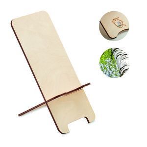 GROUW STAND Eco-Friendly Birch Wood Phone Stand with Pine Seeds - GiftRetail MO6690