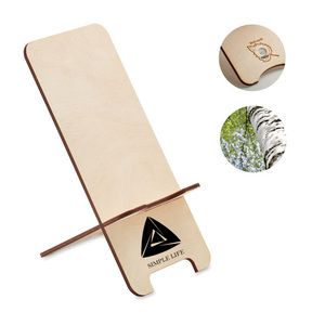 GROUW STAND Eco-Friendly Birch Wood Phone Stand with Pine Seeds - GiftRetail MO6690