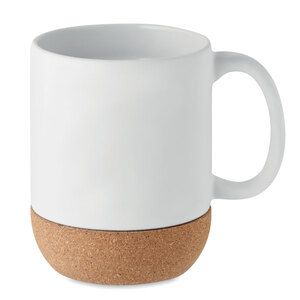MATT Eco-Friendly Matt Ceramic Mug with Cork Base 300ml - GiftRetail MO6839