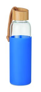 CHAI Eco-Friendly 500ml Glass Bottle with Bamboo Lid - GiftRetail MO6845