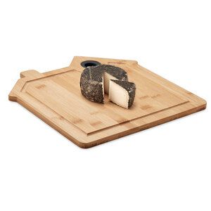 RUMAT Eco-Friendly Bamboo House Shaped Cutting Board - GiftRetail MO6859