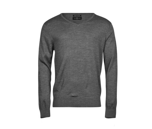 Tee Jays TJ6001 - Pulover cu decolteu în V pentru bărbați, amestec italian de Merino