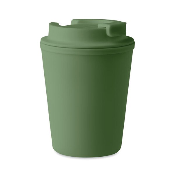 TRIDUS PP Eco-Friendly Double Wall Tumbler with Straw Lid - GiftRetail MO6866