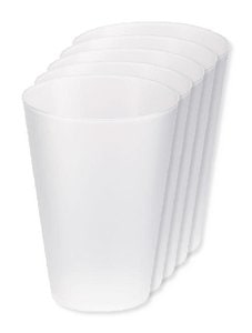 Pack of 5 GiftRetail MO6375 - FESTA LARGE - Eco-friendly and Reusable 300ml - Festival/Party Cup