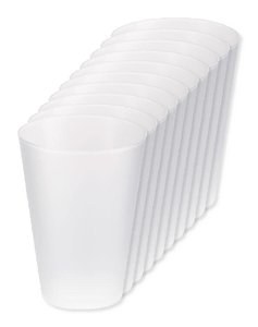 Pack of 100 GiftRetail MO6375 - FESTA LARGE - Eco-friendly and Reusable 300ml - Festival/Party Cup