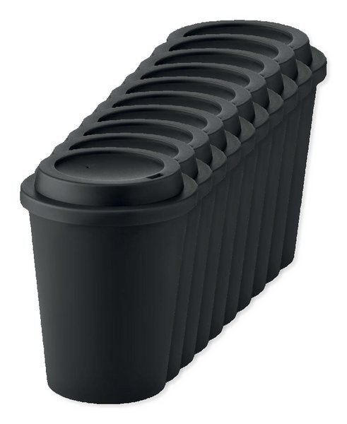 Pack of 100 GiftRetail MO6582 - NOLA Insulated Reusable 300ml Travel Coffee Cup with Lid