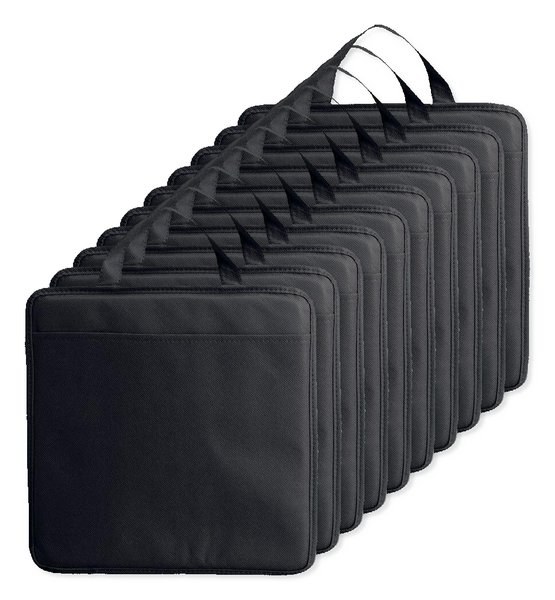 Pack of 10 GiftRetail MO8272 - ENJOW Comfortable Nonwoven Stadium Cushion with Pocket