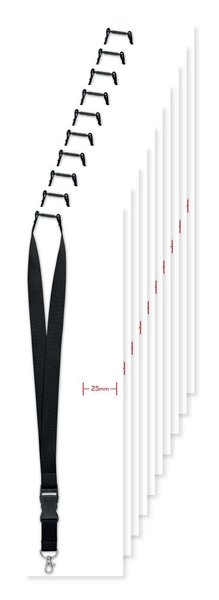 WIDE LANY Premium 25mm Lanyard with Metal Hook and Safety Breakaway