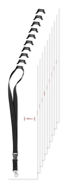 LANY Premium 20mm Lanyard with Metal Hook and Safety Features