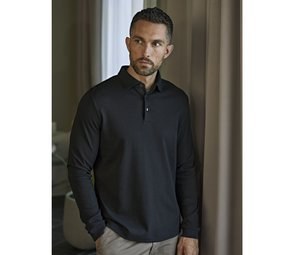 TEE JAYS TJ1442 - Tricou polo din bumbac Pima cu mâneci lungi