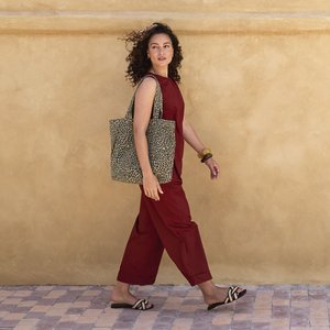 WESTFORD MILL WM335 - Geantă de cumpărături cu imprimeu leopard